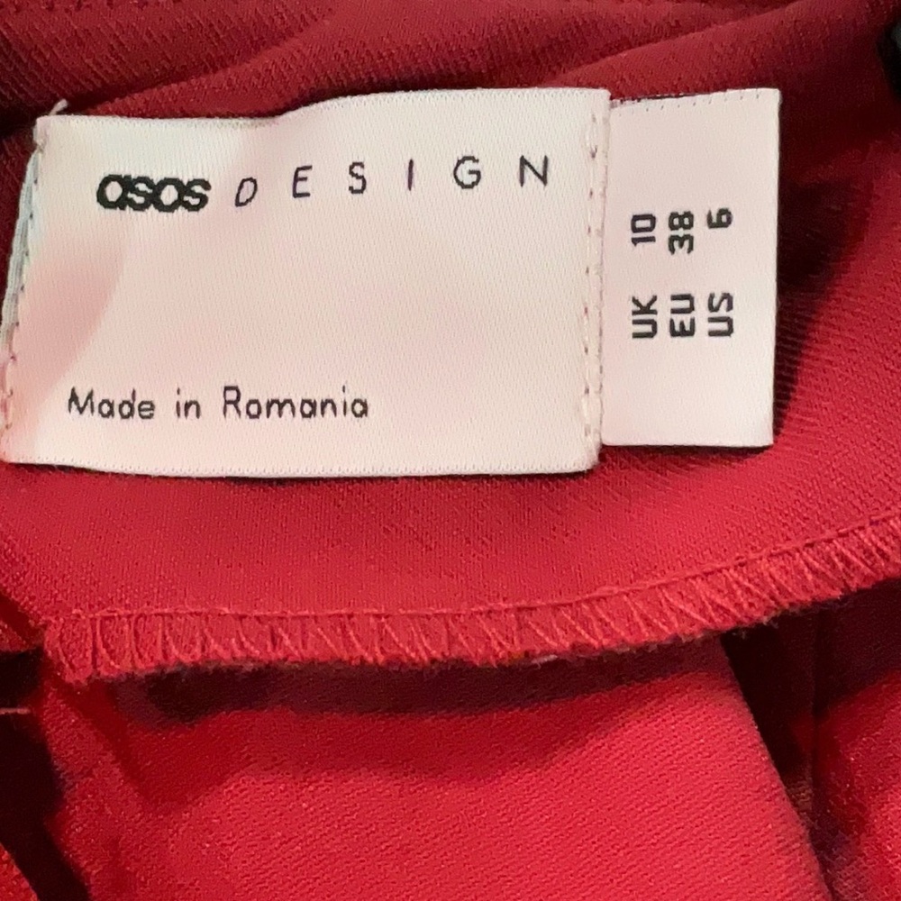 ASOS One Shoulder Red Dress - Picture 3 of 6